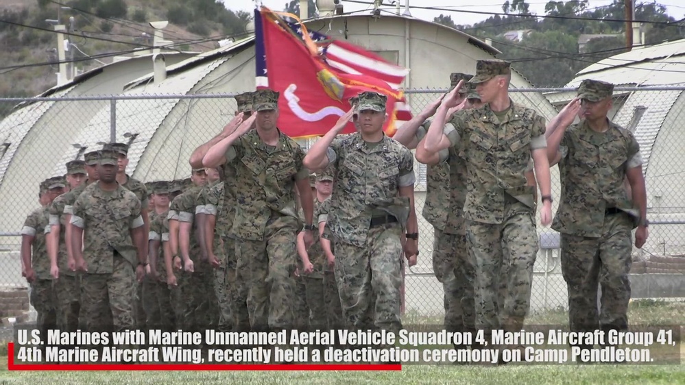 DVIDS Video VMU 4 Holds Squadron Deactivation Ceremony