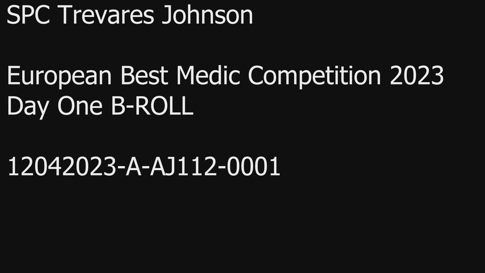 DVIDS Video European Best Medic Competition 2023 B Roll