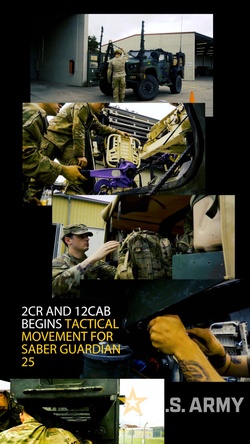 2CR Begins Tactical Movement for Saber Guardian 25
