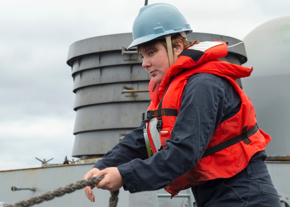 DVIDS Images USS Fitzgerald Conducts A Replenishment At Sea With