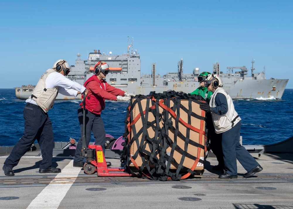 Dvids Images Replenishment At Sea Aboard Uss Chancellorsville