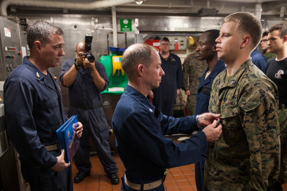 Dvids Images St Meu Marine Awarded Navy And Marine Corps