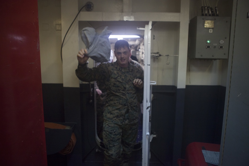 DVIDS Images 31st MEU Marines Conduct Egress Training Aboard The