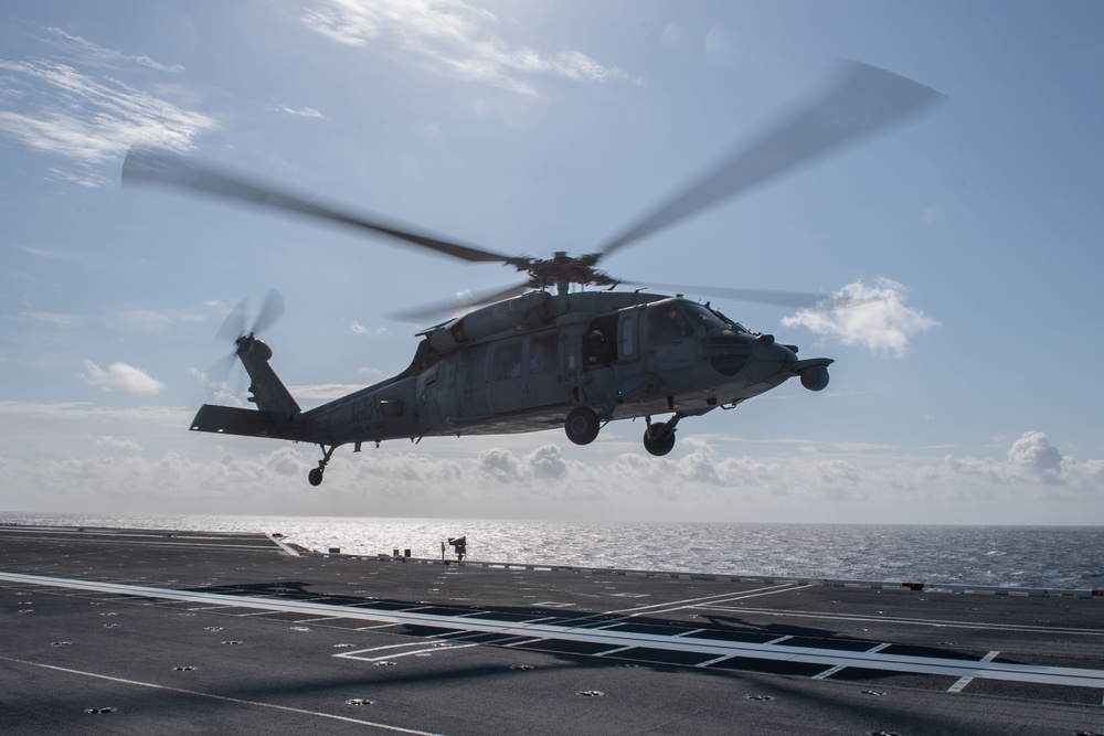 Dvids Images An Mh S Sea Hawk Lands On The Flight Deck Of The