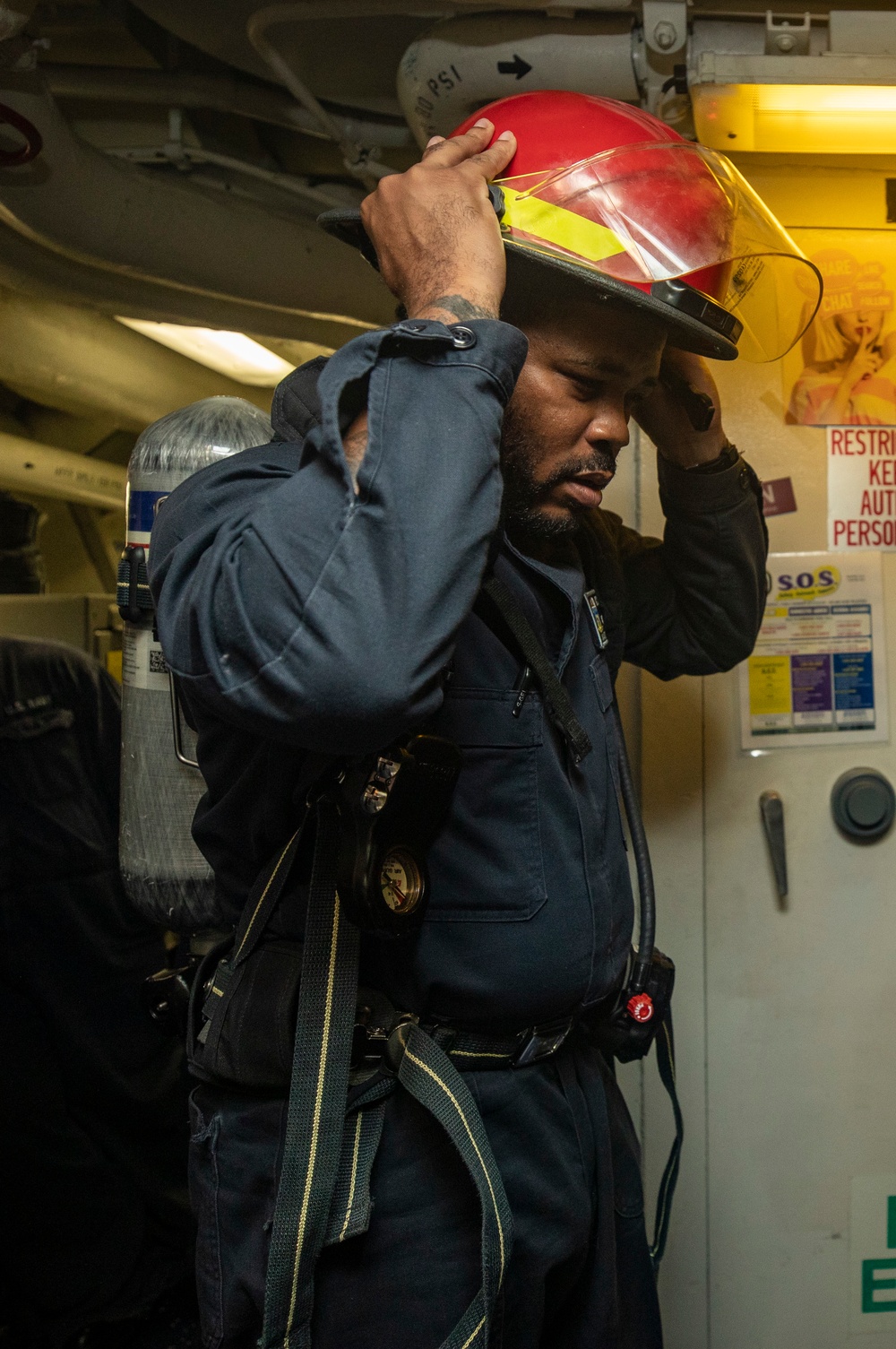 Dvids Images Sailors Conduct Damage Control Drill Aboard Uss Dewey