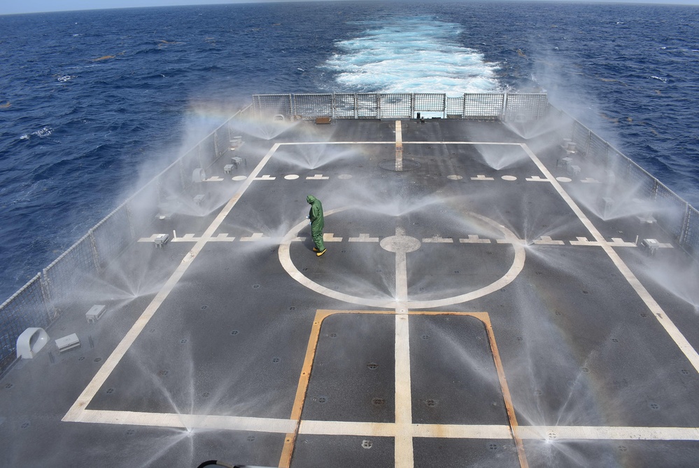 Dvids Images Uss Billings Conducts Maintenance On Afff Sprinkler