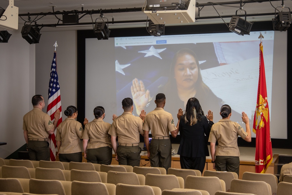 Dvids Images Mcas Iwakuni Hosts Virtual Naturalization Ceremony