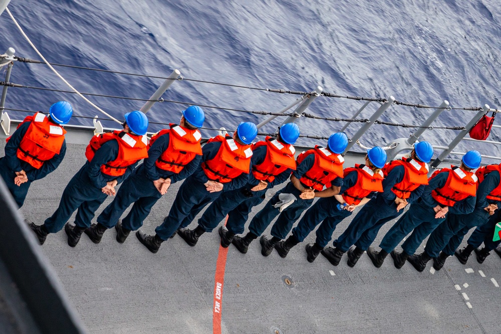 Dvids Images Uss Chancellorsville Conducts A Replenishment At Sea