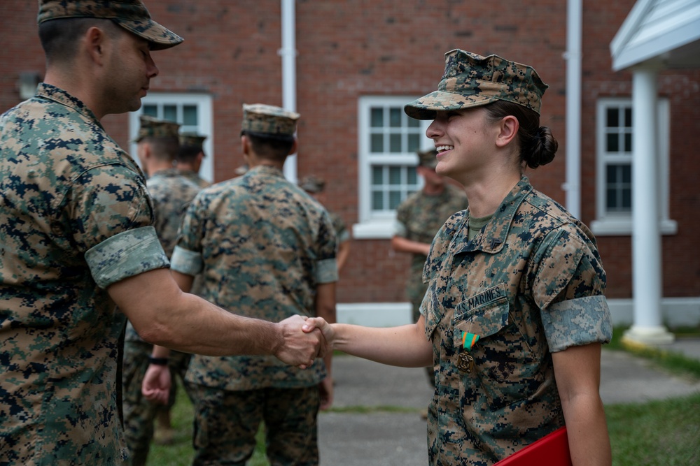 DVIDS Images Cpl Chelsea Shampine Awarded The Navy And Marine