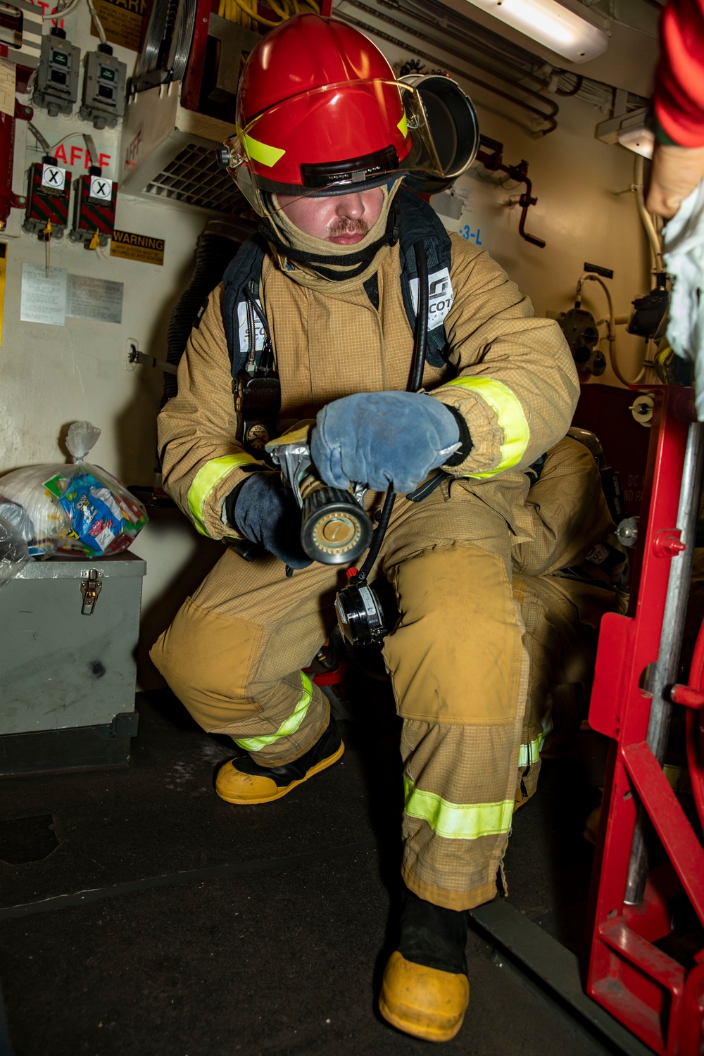 Dvids Images Sailors Conduct Firefighting Training Aboard Uss John