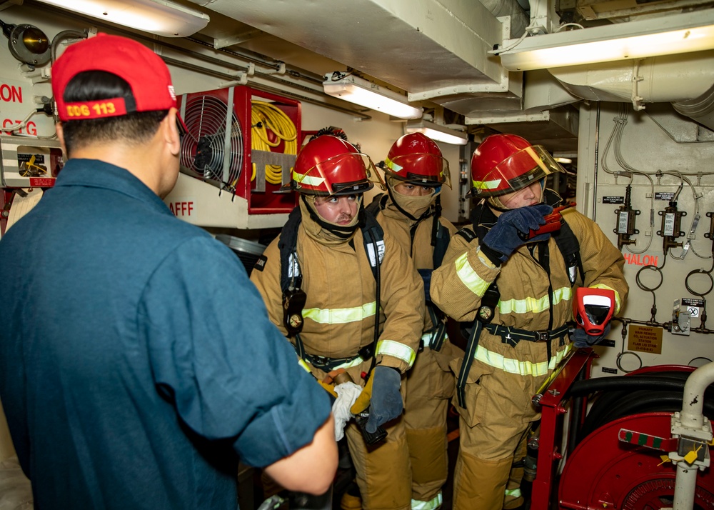 DVIDS Images Sailors Conduct Firefighting Training Aboard USS John