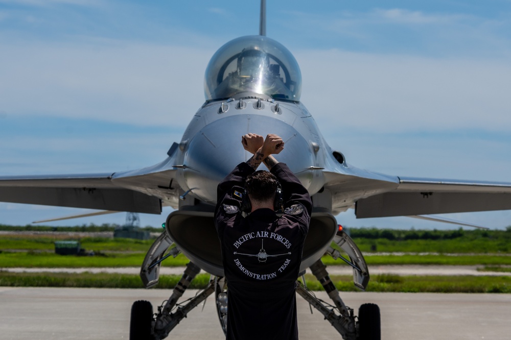 DVIDS Images PACAF F 16 Demo Team Participates In Matsushima Air