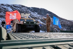 U.S. Navy Seabees join forces with the U.S. Army and Norway for bridge construction