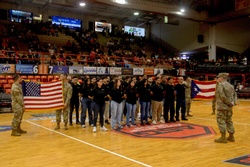 Future Soldiers Take Oath of Enlistment at Puerto Rican Basketball Game