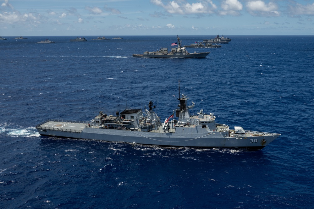 Dvids Images Multinational Ships Sail In Formation During Rimpac