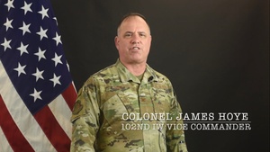 102nd Intelligence Wing - Command Message for January 2021 - Colonel James Hoye