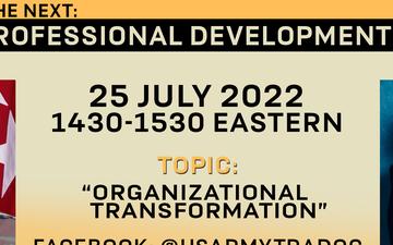 TRADOC Talks - Episode 20 – Organizational Transformation