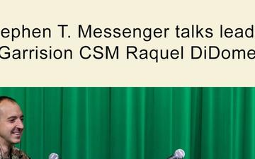 Fort McCoy Behind the Triad Leadership Podcast - CSM Raquel DiDomenico