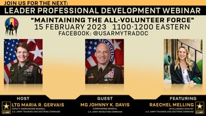 TRADOC Talks - Episode 22 - Maintaining the All-Volunteer Force