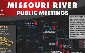 Missouri River Water Management - Spring Public Meeting - April 3, 2023