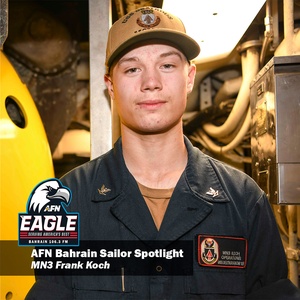 AFN Bahrain Sailor Spotlight - MN3  Frank Koch