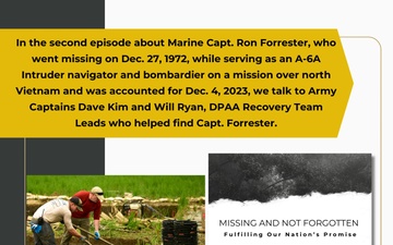 Missing And Not Forgotten Ep. 7 - Marine Capt Ronald Forrester 2 of 3