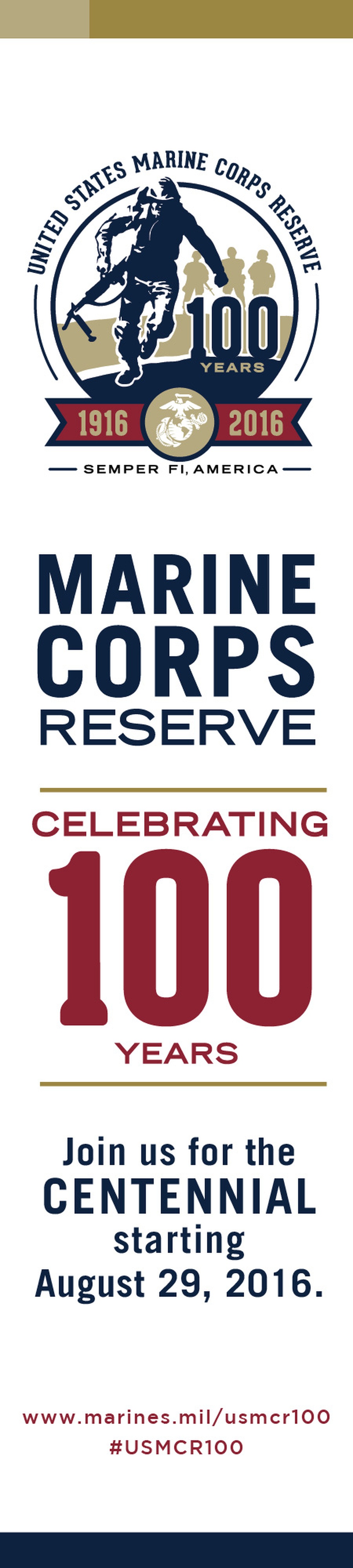 Marine Corps Reserve Centennial Quarter-Page Ad 1