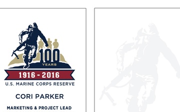 Marine Corps Reserve Centennial Business Card