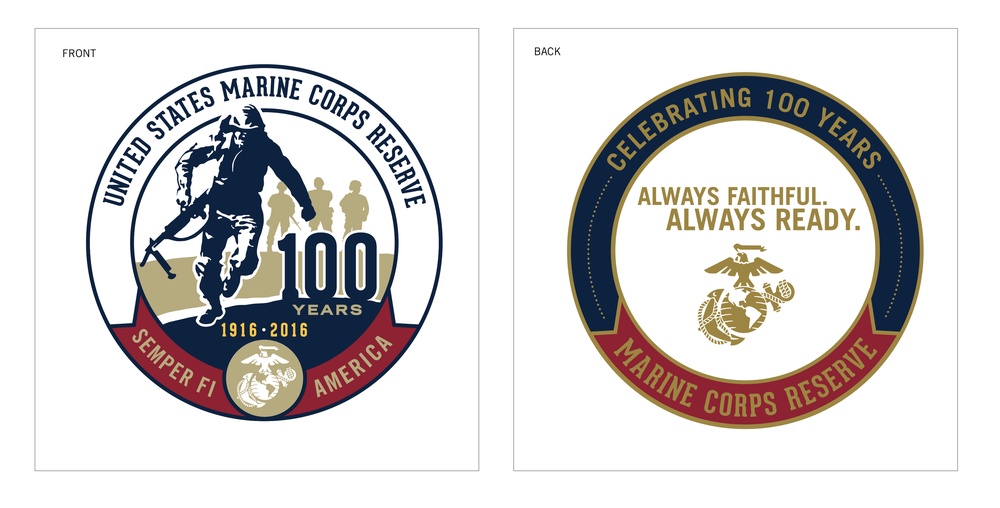 Marine Corps Reserve Centennial Commemorative Challenge Coin