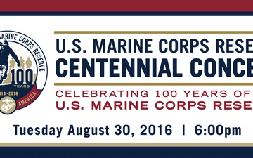 Marine Corps Reserve Centennial Concert Ad