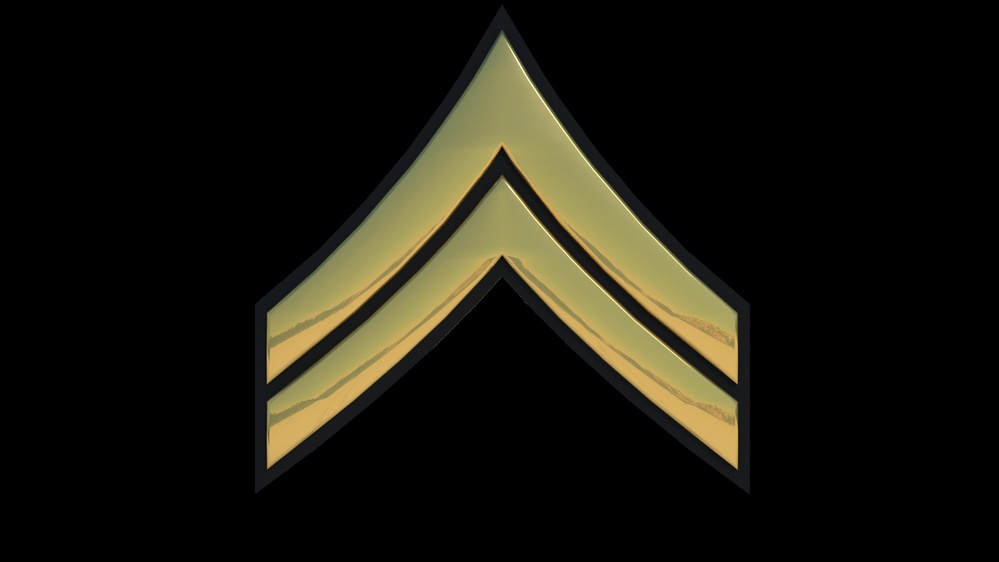 3D - Army CPL Enlisted Rank