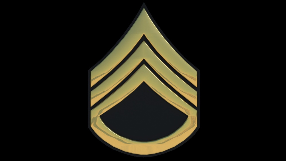 3D - Army SSG Enlisted Rank