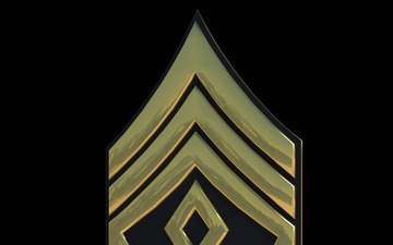 3D - Army 1SG Enlisted Rank (Angled)