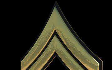 3D - Army CPL Enlisted Rank (Angled)