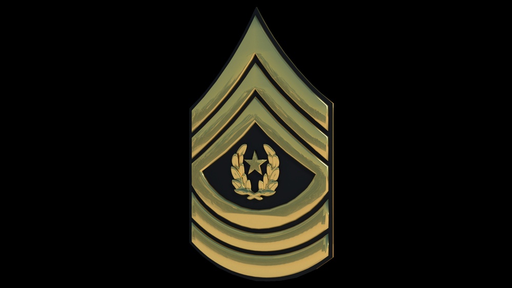 3D - Army CSM Enlisted Rank (Angled)