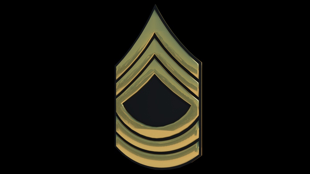 3D - Army MSG Enlisted Rank (Angled)