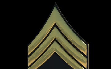 3D - Army SFC Enlisted Rank (Angled)