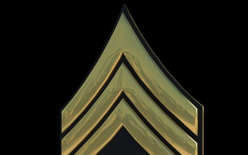 3D - Army SSG Enlisted Rank (Angled)