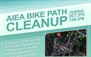 Aiea Bike Path Volunteer Cleanup event