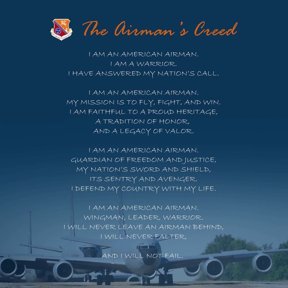 134th Air Refueling Wing Airman&amp;#39;s Creed