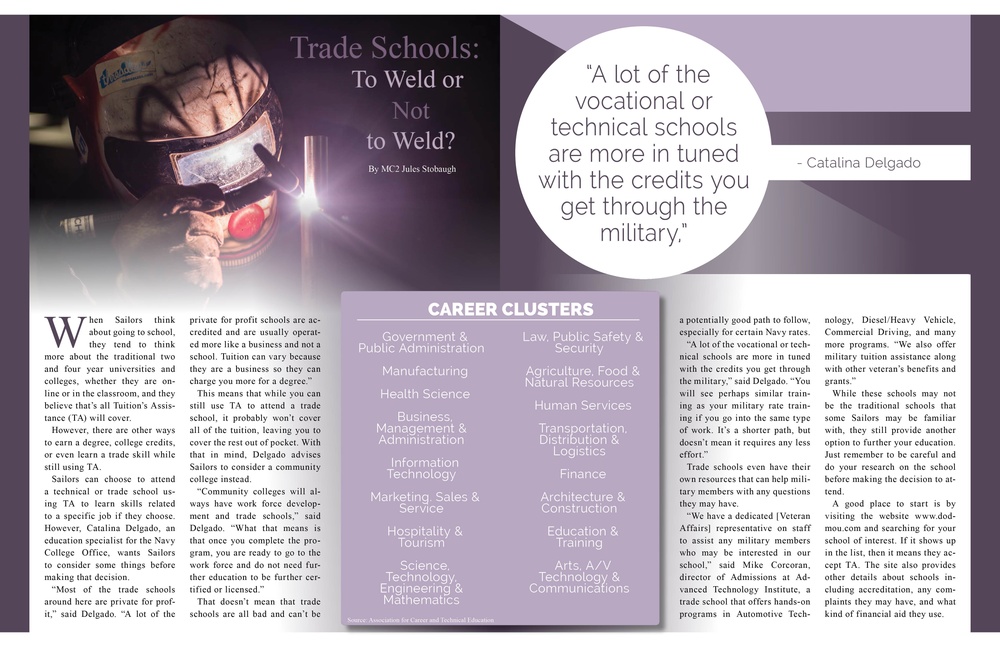 Trade Schools Layout