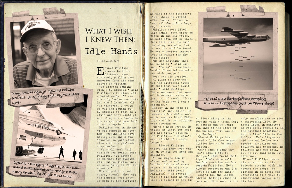 Veteran Edward Phillips Story Layout