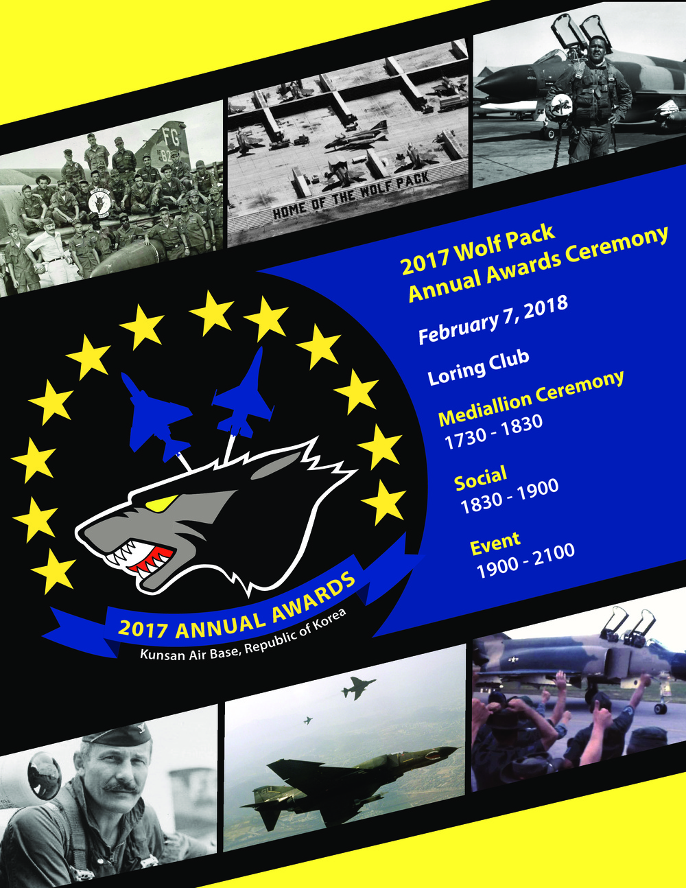 8th Fighter Wing Wolf Pack Annual Awards Poster
