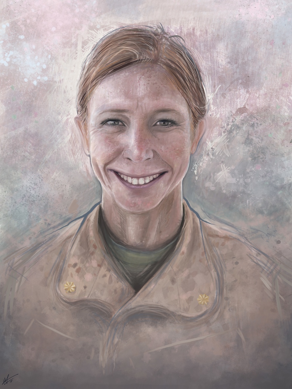 Major McClung portrait painting