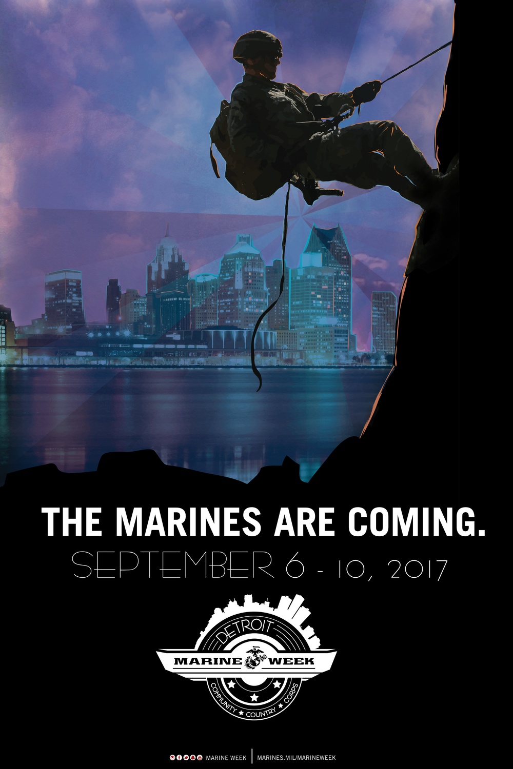 Marine Week Detroit poster