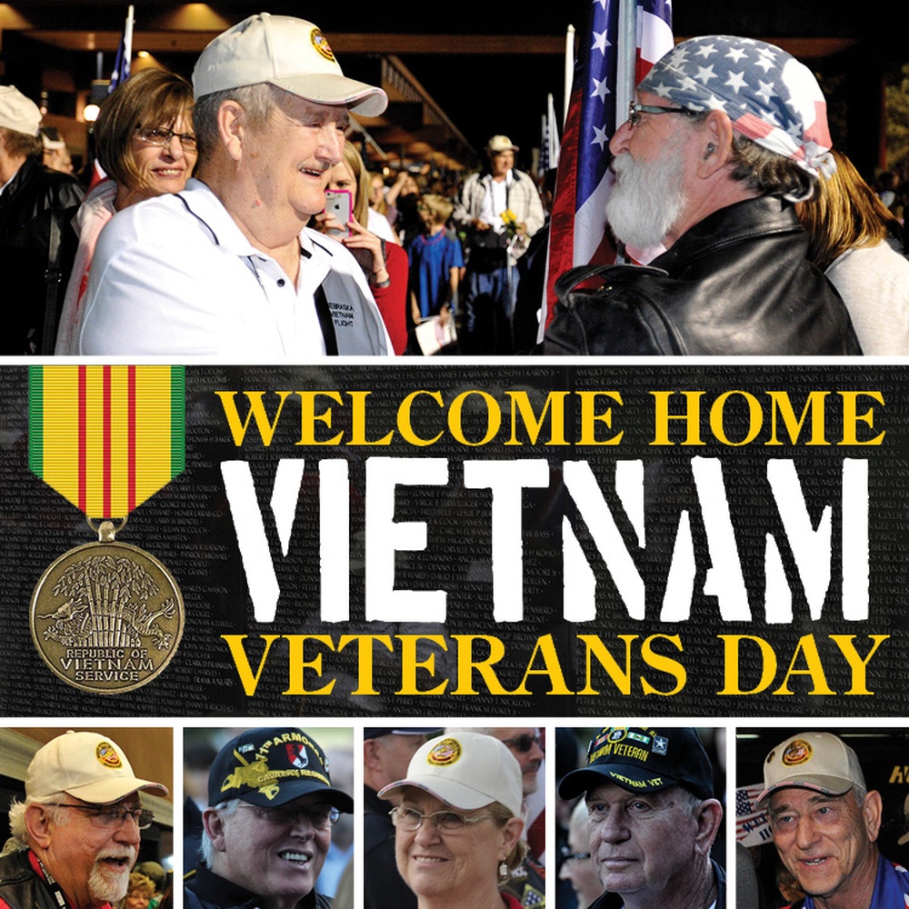 Welcome Home Vietnam Veterans Day Social Media Graphic