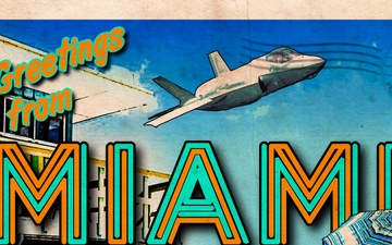 F-35 Heritage Flight Team Miami Postcard