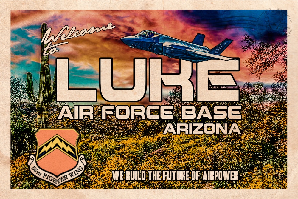 F-35 Heritage Flight Team Luke Air Force Base Postcard
