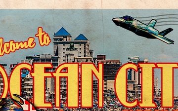 F-35 Heritage Flight Team Ocean City Postcard