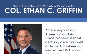 Get to Know the New 60th AMW Commander Col. Ethan C. Griffin